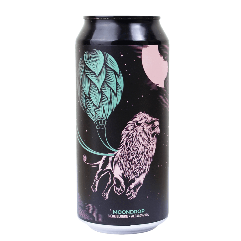 Photographie d'une bouteille de bière Double Neipa Moondrop 44 cl