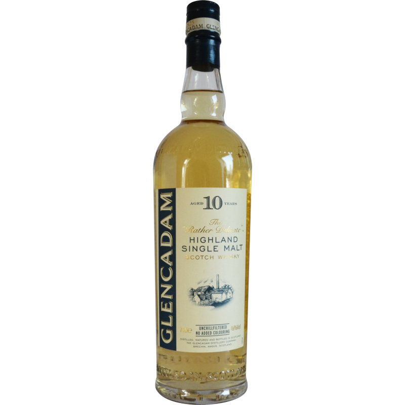 Photographie d'une bouteille de Whisky Glencadam 10 ans