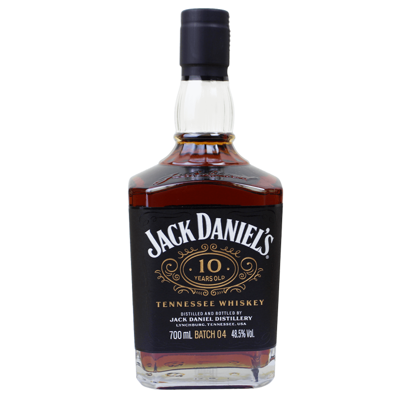 Photographie d'une bouteille de Whisky Jack Daniel's 10 ans 70 cl