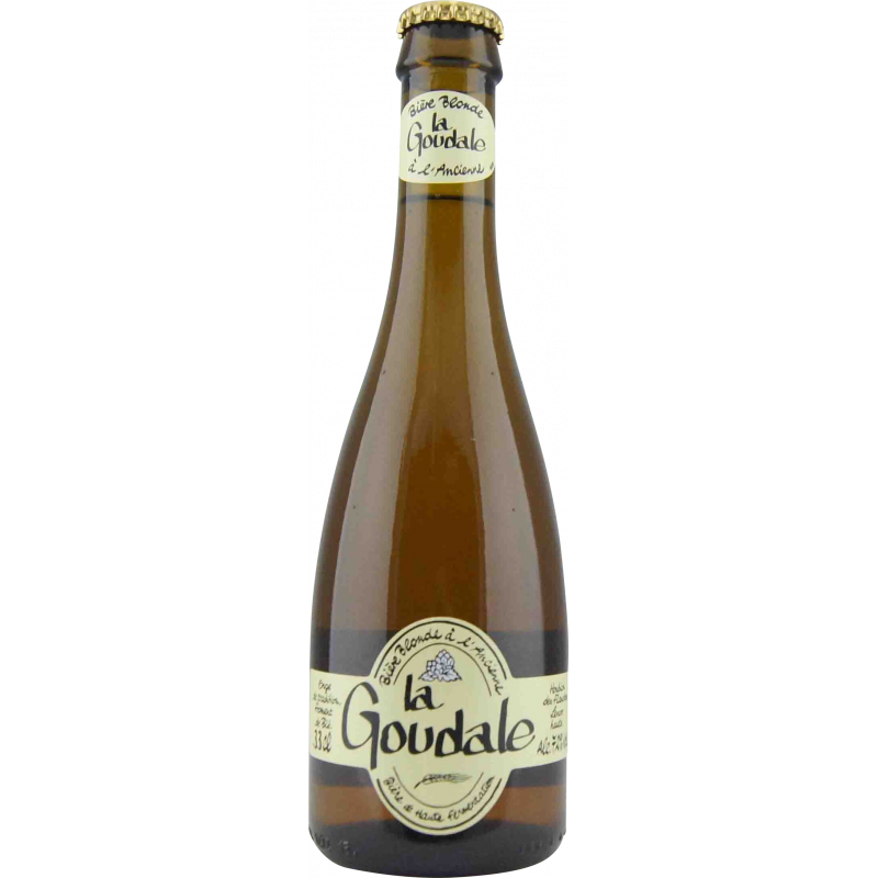 Photographie d'une bouteille de bière La Goudale 33cl