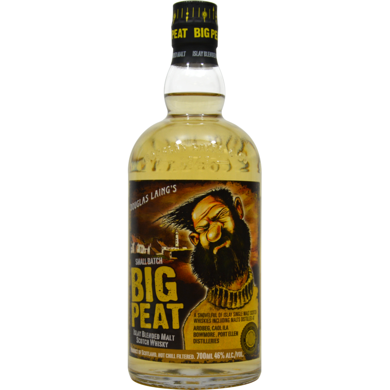 Photographie d'une bouteille de Whisky Big Peat Islay Blended Malt