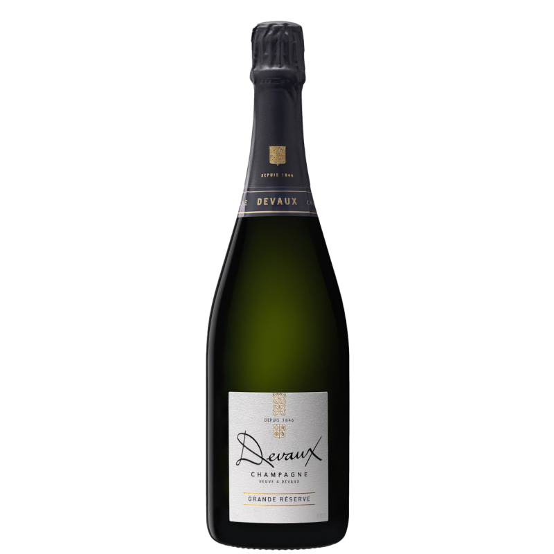 Photographie d'une bouteille de Champagne Devaux Grande Réserve Brut 75 cl