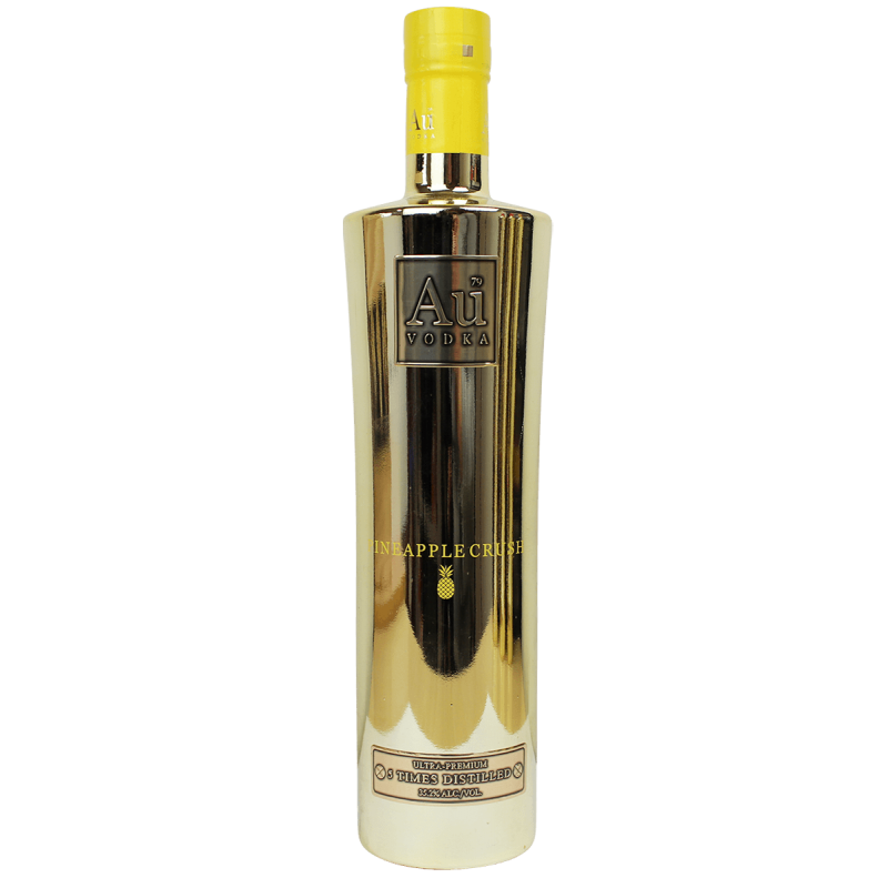 Photographie d'une bouteille de Au Vodka Pineapple Crush 70 cl