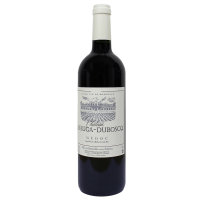 Photographie d'une bouteille de vin rouge chateau layauga duboscq medoc aoc rouge 2018 75 cl