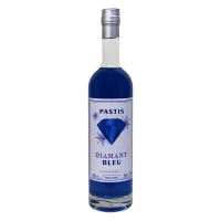 Photographie d'une bouteille de Pastis Diamant Bleu 50 cl