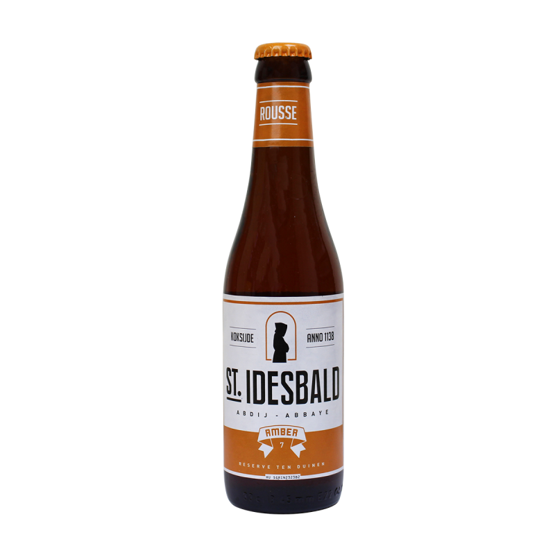 Photographie d'une bouteille de bière St Idesbald Ambrée 33 cl