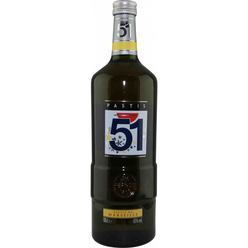 Photographie d'une bouteille de Pastis 51