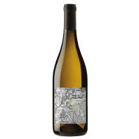Photographie d'une bouteille de vin blanc Pas vu pas pris Jeff Carrel bio 75 cl