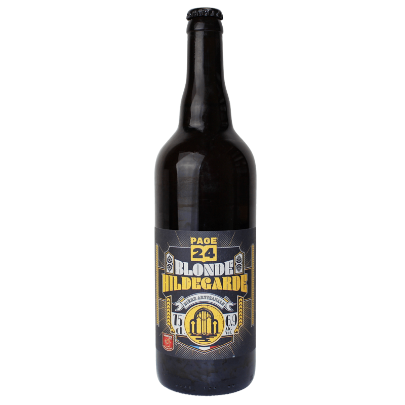 Photographie d'une bouteille de bière Page 24 blonde Réserve Hildegarde 75cl