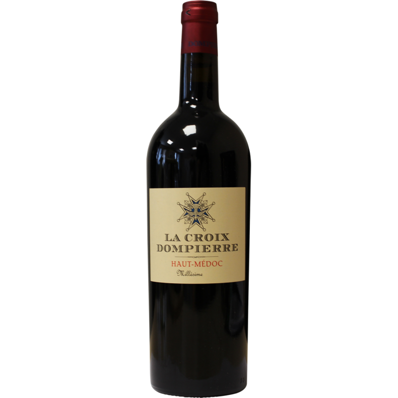 Photographie d'une bouteille de vin rouge magnum la croix dompierre haut medoc aoc rouge 2022 1.5 l